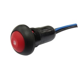 1 pcs - RS PRO Illuminated Push Button Switch, Momentary, Panel Mount, 13.6mm Cutout, SPST, Green LED, 50V dc / 125V ac, IP67