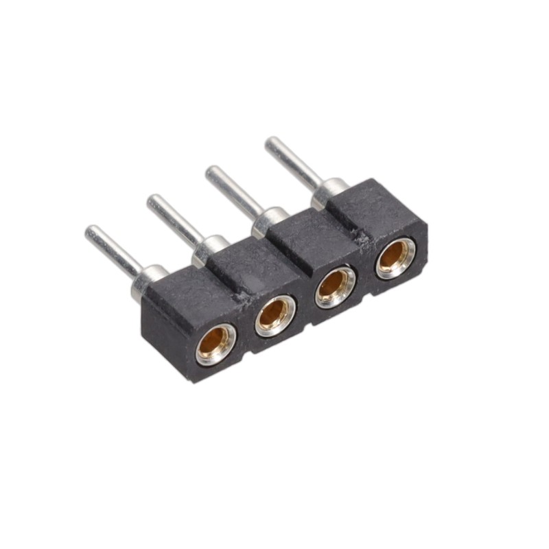 1 pcs : 801-41-004-10-002000 - CONN RCPT 4POS 0.1 GOLD PCB