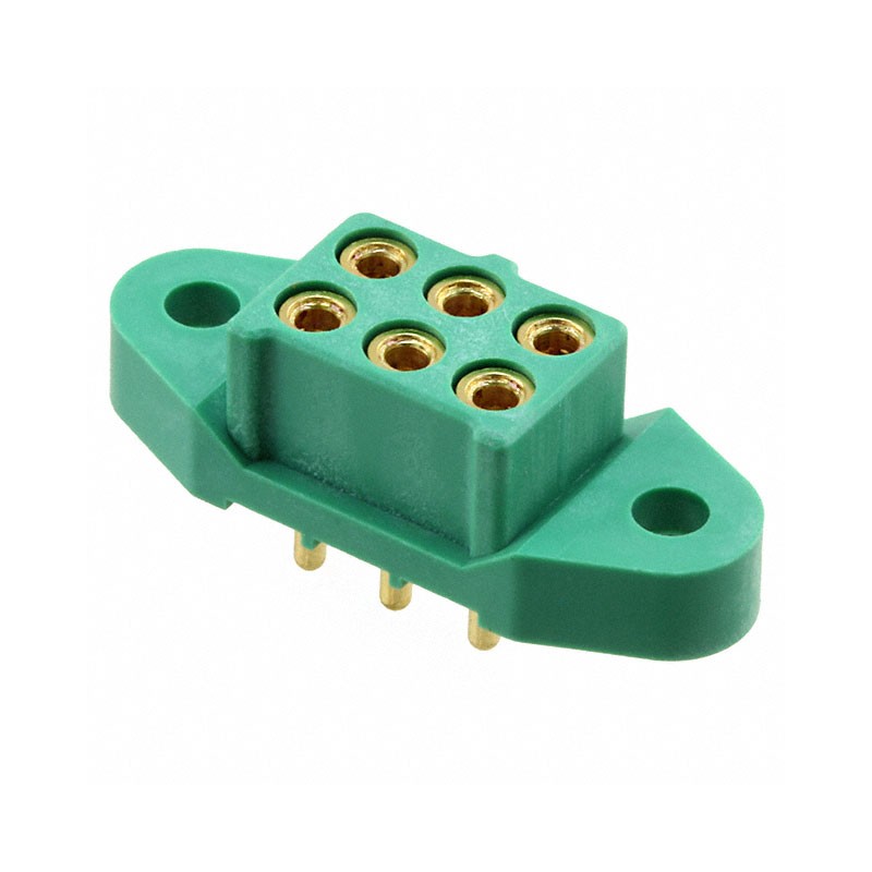 1 pcs : M300-FV3064500 - CONN RCPT 6POS 0.118 GOLD PCB