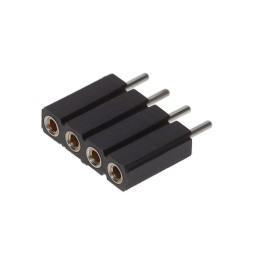 1 pcs : 801-91-004-10-001000 - CONN RCPT 4POS 0.1 GOLD PCB