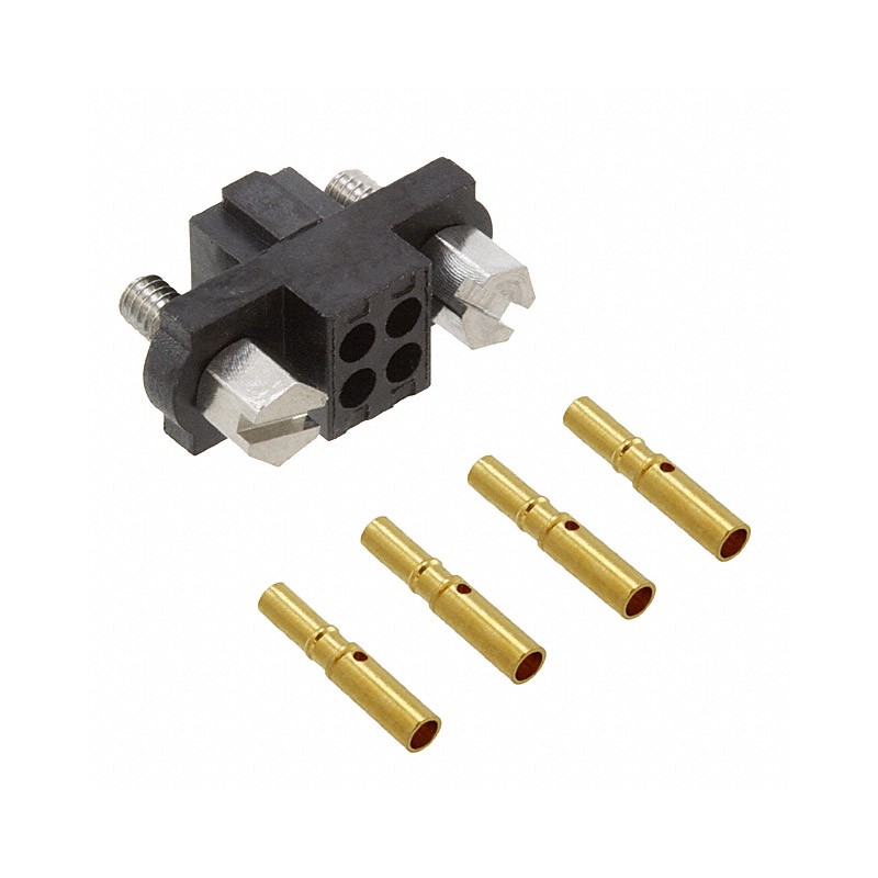 1 pcs : M80-4610405 - CONN RCPT 4P CRIMP 24-28AWG GOLD
