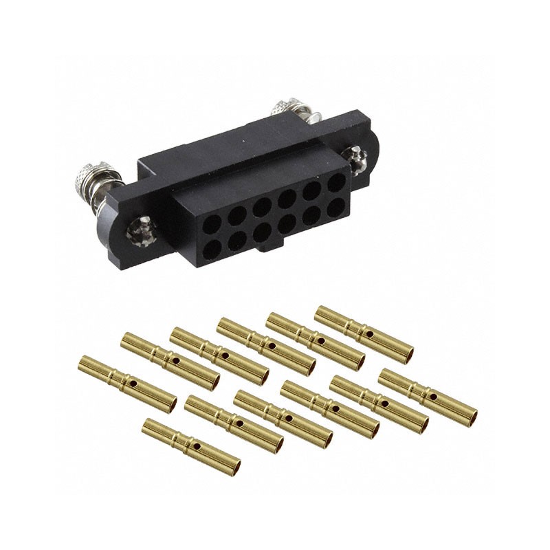 1 pcs : M80-4C11205FC - CONN RCPT 12POS CRIMP 24-28AWG