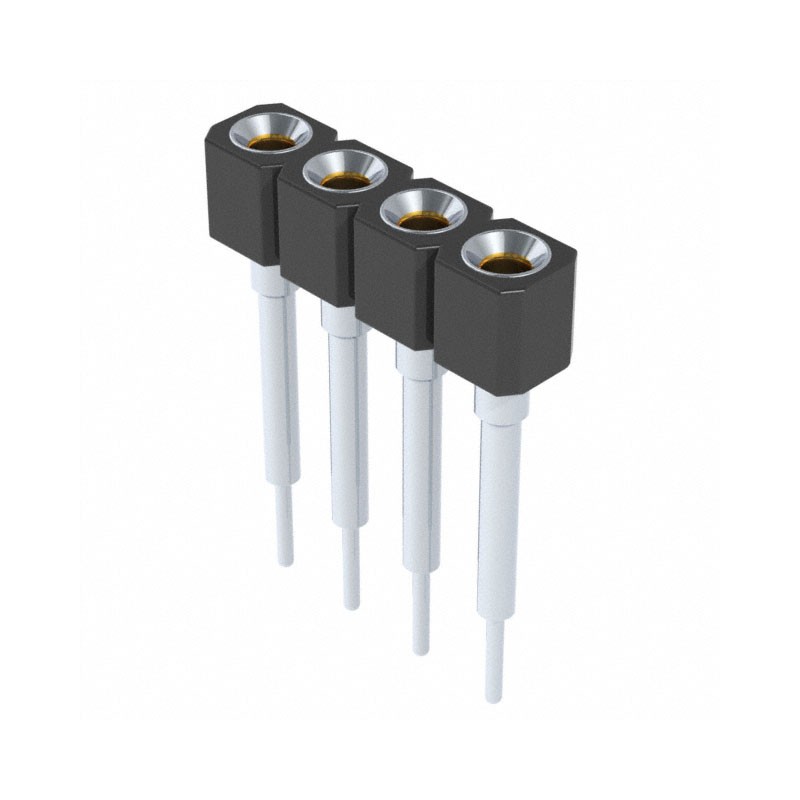 1 pcs : 316-93-104-41-007000 - CONN SOCKET 4POS 0.1 GOLD PCB