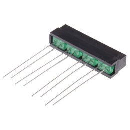 1 pcs - L-132CB/4GD Kingbright Light Bar LED Display, Green 1 mcd