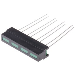 1 pcs - L-132CB/4GD Kingbright Light Bar LED Display, Green 1 mcd