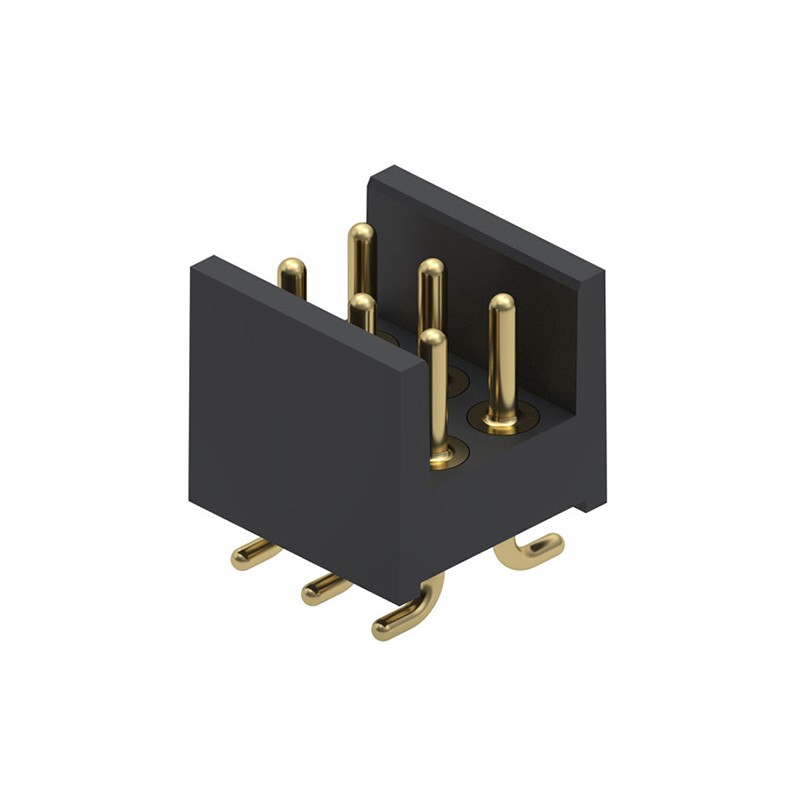 1 pcs : 802-10-006-30-052000 - CONN HEADER SMD 6POS 2.54MM