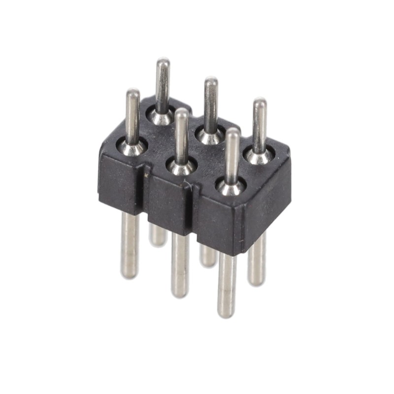 1 pcs : 802-40-006-10-001000 - CONN HEADER VERT 6POS 2.54MM