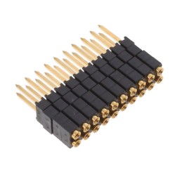 1 pcs : ESD-110-G-07 - CONN SOCKET 20POS 0.1 GOLD PCB