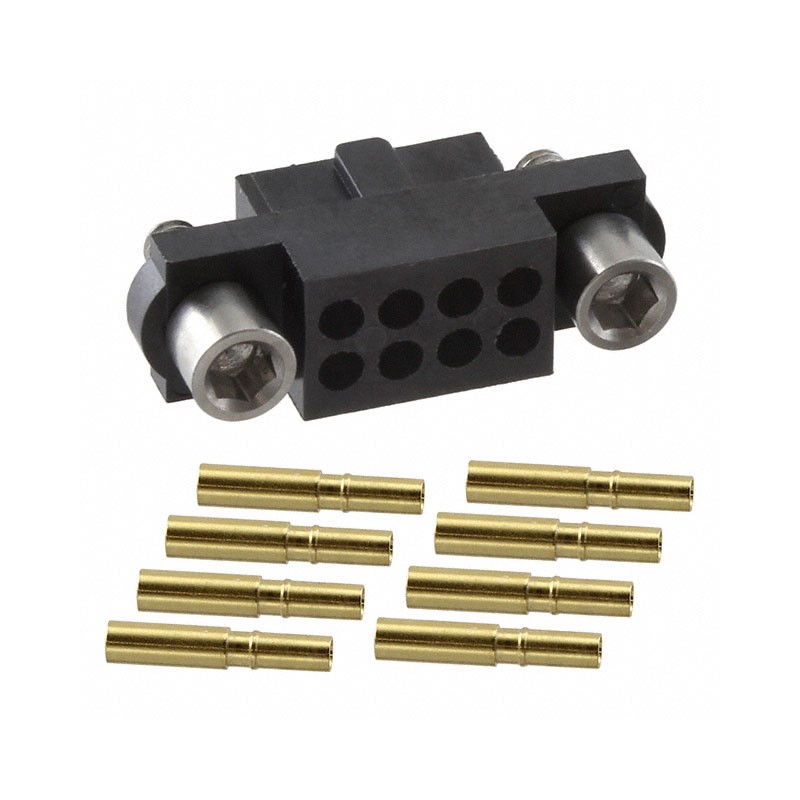 1 pcs : M80-4800805 - CONN RCPT 8POS CRIMP 22AWG GOLD