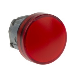 1 pcs - Schneider Electric, Harmony XB4, Panel Mount Red LED Pilot Light, 22mm Cutout, IP66, IP67, IP69(IP69K), 24V ac/dc