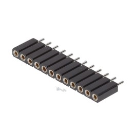 1 pcs : 801-41-012-10-001000 - CONN RCPT 12POS 0.1 GOLD PCB