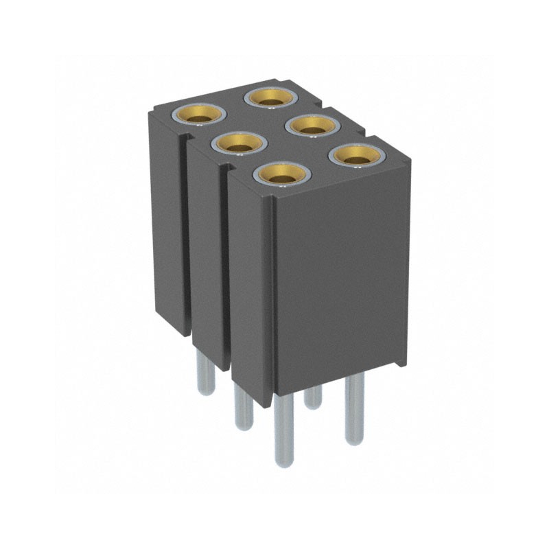 1 pcs : 803-43-006-10-001000 - CONN RCPT 6POS 0.1 GOLD PCB