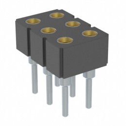 1 pcs : 803-43-006-10-002000 - CONN RCPT 6POS 0.1 GOLD PCB