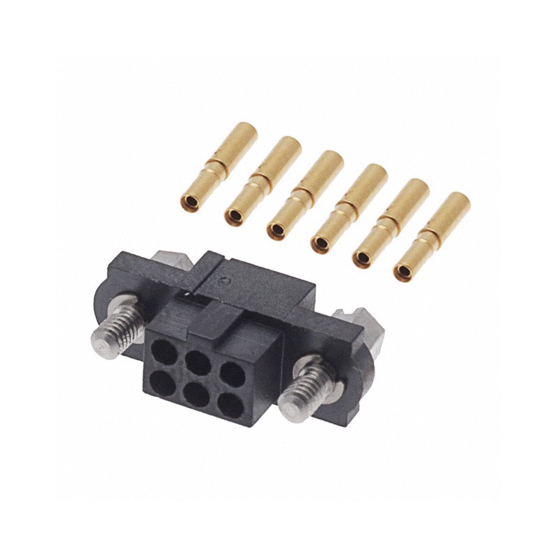 1 pcs : M80-4610605 - CONN RCPT 6P CRIMP 24-28AWG GOLD