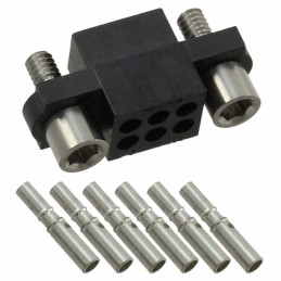 1 pcs : M80-4810642 - CONN RCPT 6P CRIMP 24-28AWG GOLD