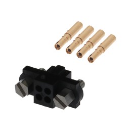 1 pcs : M80-4610442 - CONN RCPT 4P CRIMP 24-28AWG GOLD