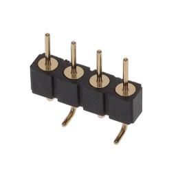 1 pcs : 350-10-104-00-107000 - CONN HEADER SMD 4POS 2.54MM