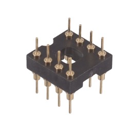 1 pcs : 142-10-308-00-591000 - CONN HDR DIP POST 8POS GOLD