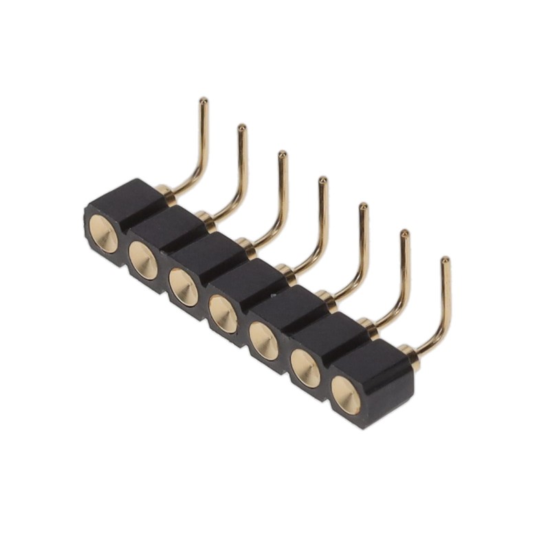 1 pcs : 399-10-107-10-007000 - CONN SPRING TARGET 7POS R/A PCB