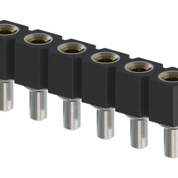 1 pcs : 834-43-006-10-001000 - CONN RCPT 6POS 0.1 GOLD PCB