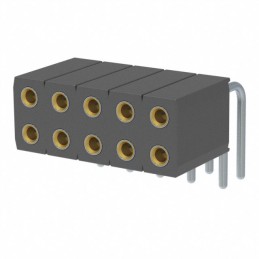 1 pcs : 803-47-010-20-001000 - CONN RCPT 10POS 0.1 GOLD PCB R/A