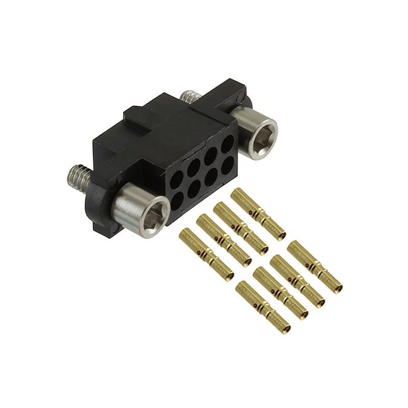 1 pcs : M80-4810805 - CONN RCPT 8P CRIMP 24-28AWG GOLD