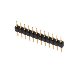1 pcs : 334-10-112-00-020000 - CONN HDR POST 12POS GOLD