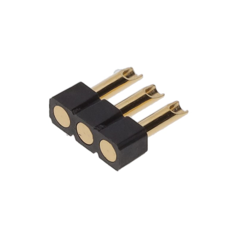 1 pcs : 330-10-103-00-240000 - CONN SPRING TARGET 3POS SLD PCB