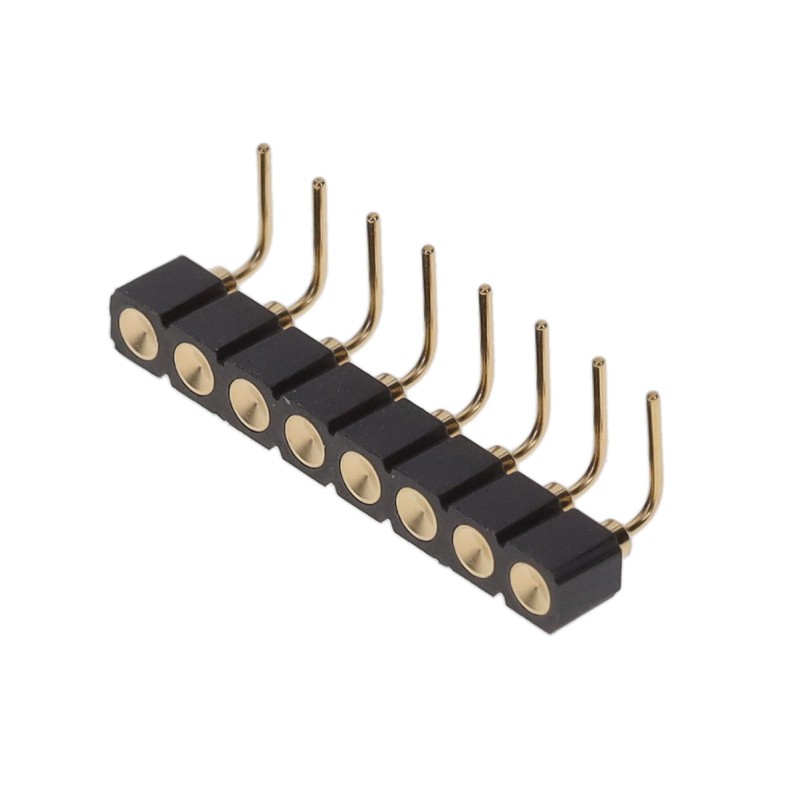 1 pcs : 399-10-108-10-007000 - CONN SPRING TARGET 8POS R/A PCB