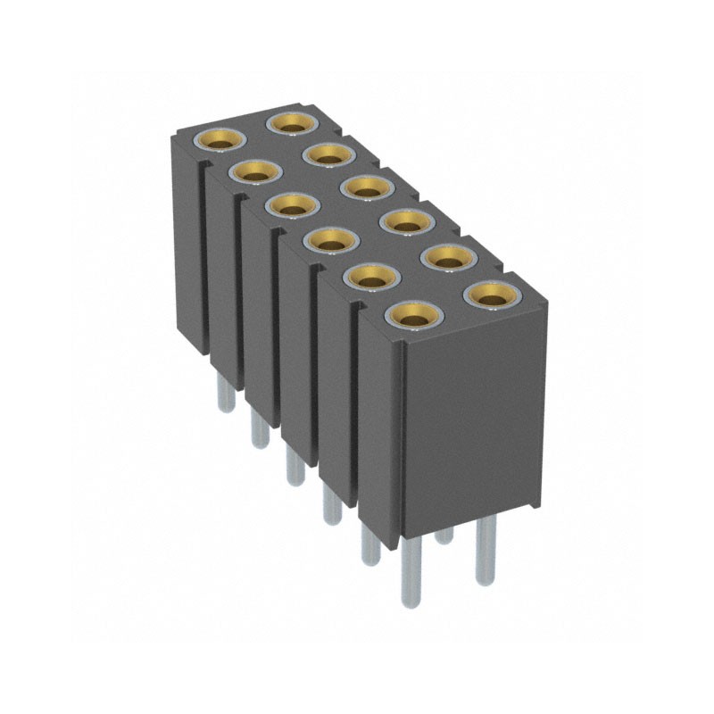 1 pcs : 803-93-012-10-001000 - CONN RCPT 12POS 0.1 GOLD PCB
