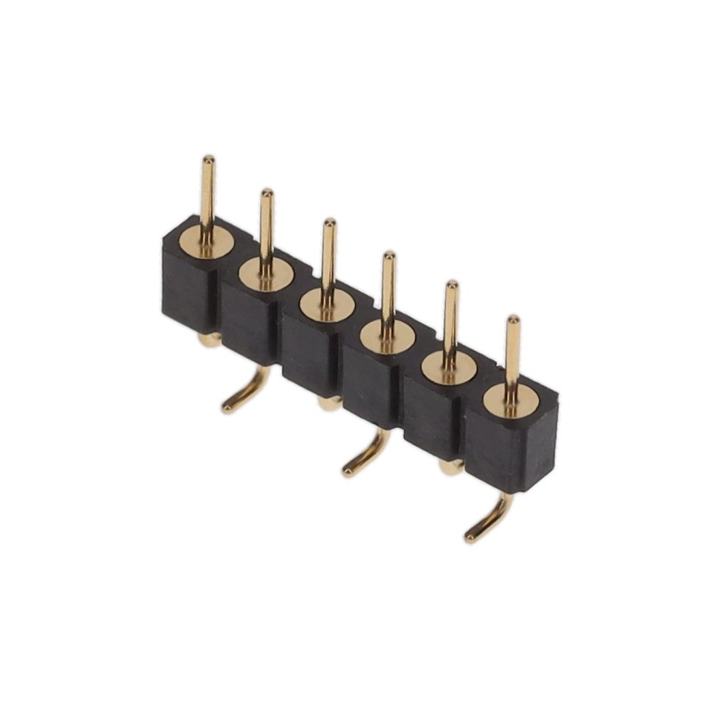 1 pcs : 350-10-106-00-107000 - CONN HEADER SMD 6POS 2.54MM