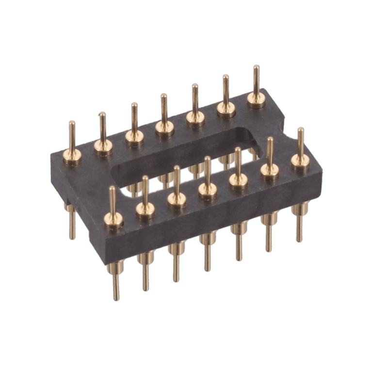 1 pcs : 142-10-314-00-591000 - CONN HDR DIP POST 14POS GOLD