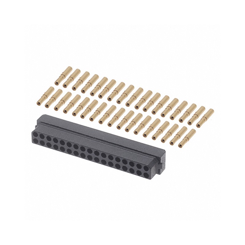 1 pcs : M80-8893405 - CONN RCPT 34POS CRIMP 22AWG GOLD