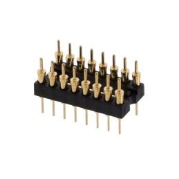 1 pcs : 151-10-316-00-003000 - CONN HDR DIP POST 16POS GOLD