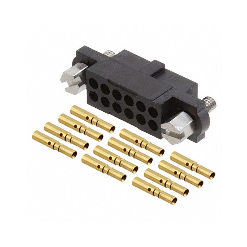 1 pcs : M80-4601205 - CONN RCPT 12POS CRIMP 22AWG GOLD