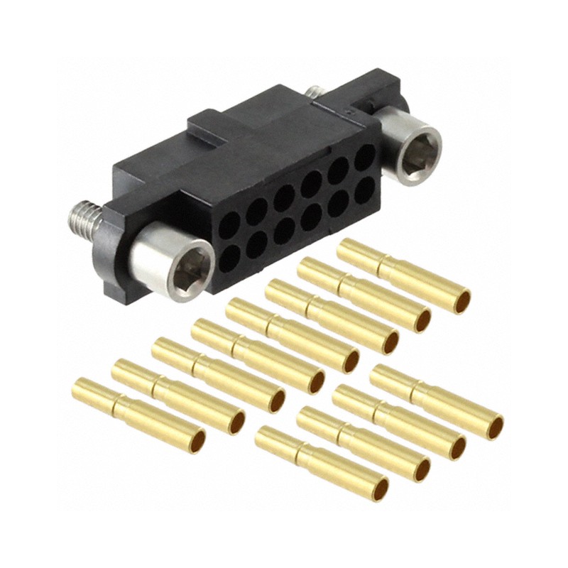 1 pcs : M80-4801205 - CONN RCPT 12POS CRIMP 22AWG GOLD