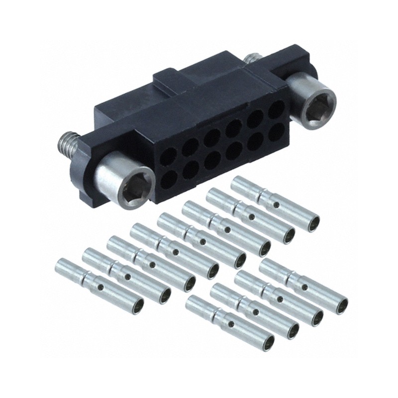 1 pcs : M80-4801242 - CONN RCPT 12POS CRIMP 22AWG GOLD