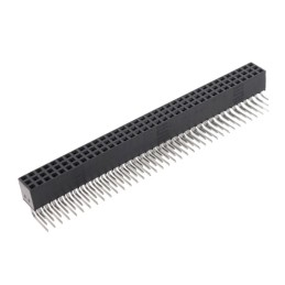 1 pcs : SSQ-136-02-S-T-RA - CONN RCPT 108P 0.1 GOLD PCB R/A