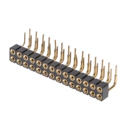 1 pcs : 499-13-228-10-003000 - CONN RCPT 28POS 0.1 GOLD PCB R/A