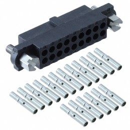 1 pcs : M80-4601842 - CONN RCPT 18POS CRIMP 22AWG GOLD