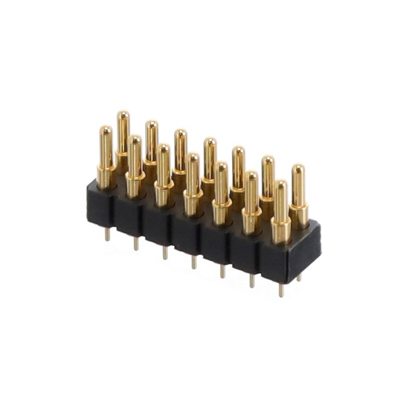 1 pcs : 818-22-014-10-004101 - CONN SPRING PISTON 14POS PCB