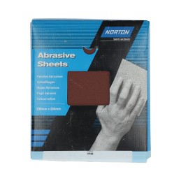 50 pcs - Norton 100 Grit Medium Abrasive Sheet, 28mm x