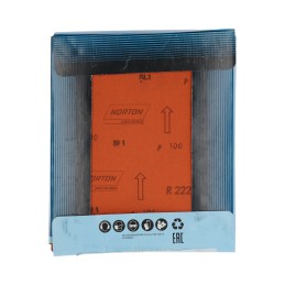 50 pcs - Norton 100 Grit Medium Abrasive Sheet, 28mm x