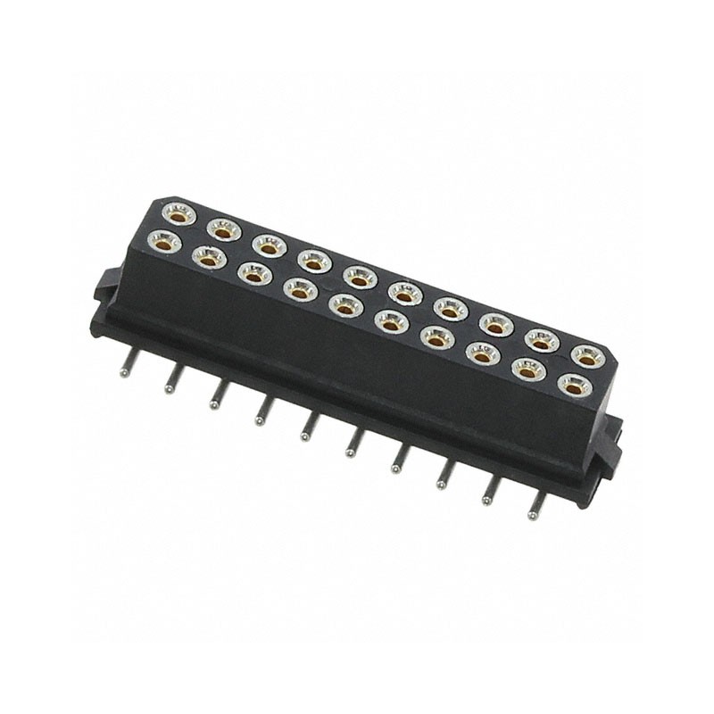 1 pcs : M80-6812042 - CONN RCPT 20POS 0.079 GOLD SMD