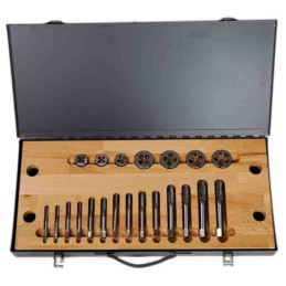 1 Set - RS PRO 25-Piece HSS Thread Tap & Die Set, 1/4 in UNF - 3/4 in UNF Taps, 1/4 in UNF - 3/4 in UNF Dies