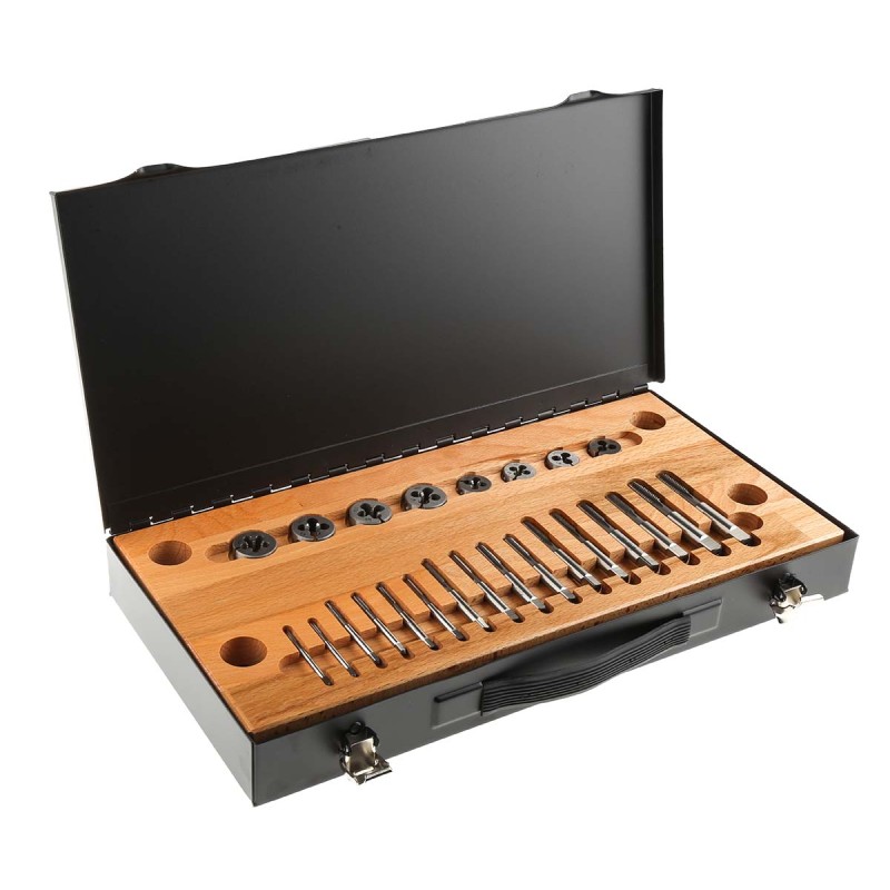 1 Set - RS PRO 20-Piece HSS Thread Tap & Die Set, M3 - M10 Taps, M3 - M10 Dies