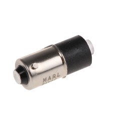 1 pcs - Marl White LED Indicator Lamp, 24V dc, BA9s Base, 4.9mm Diameter, 9200mcd