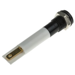 1 pcs - RS PRO Orange Panel Mount Indicator, 21.6 - 26.4V dc, 8mm Mounting Hole Size, IP67