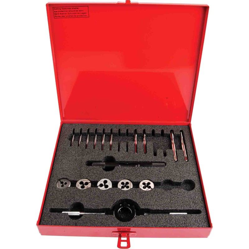 1 Set - Dormer 12-Piece HSS Thread Tap & Die Set, M2 - M6 Taps, M2 - M6 Dies