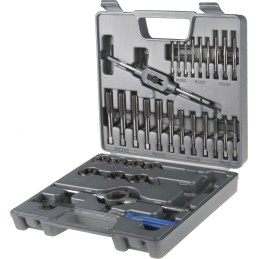 1 Set - RS PRO 32-Piece HSS Tap & Die Set, M3 - M12 Taps, M3 - M12 Dies